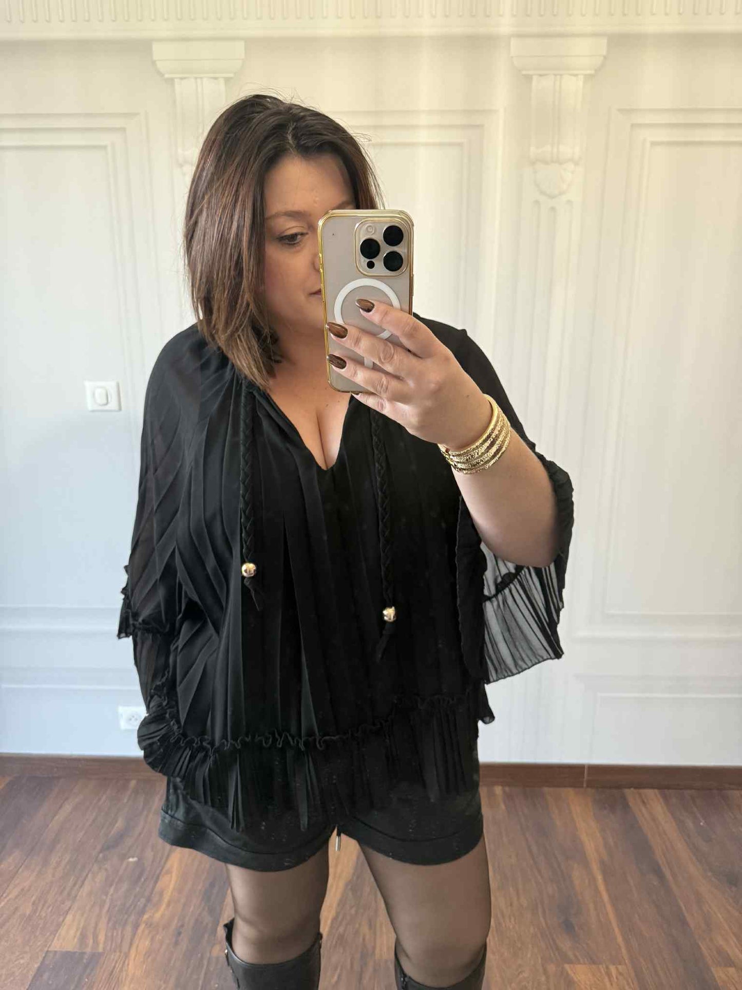 Blouse noir Livia