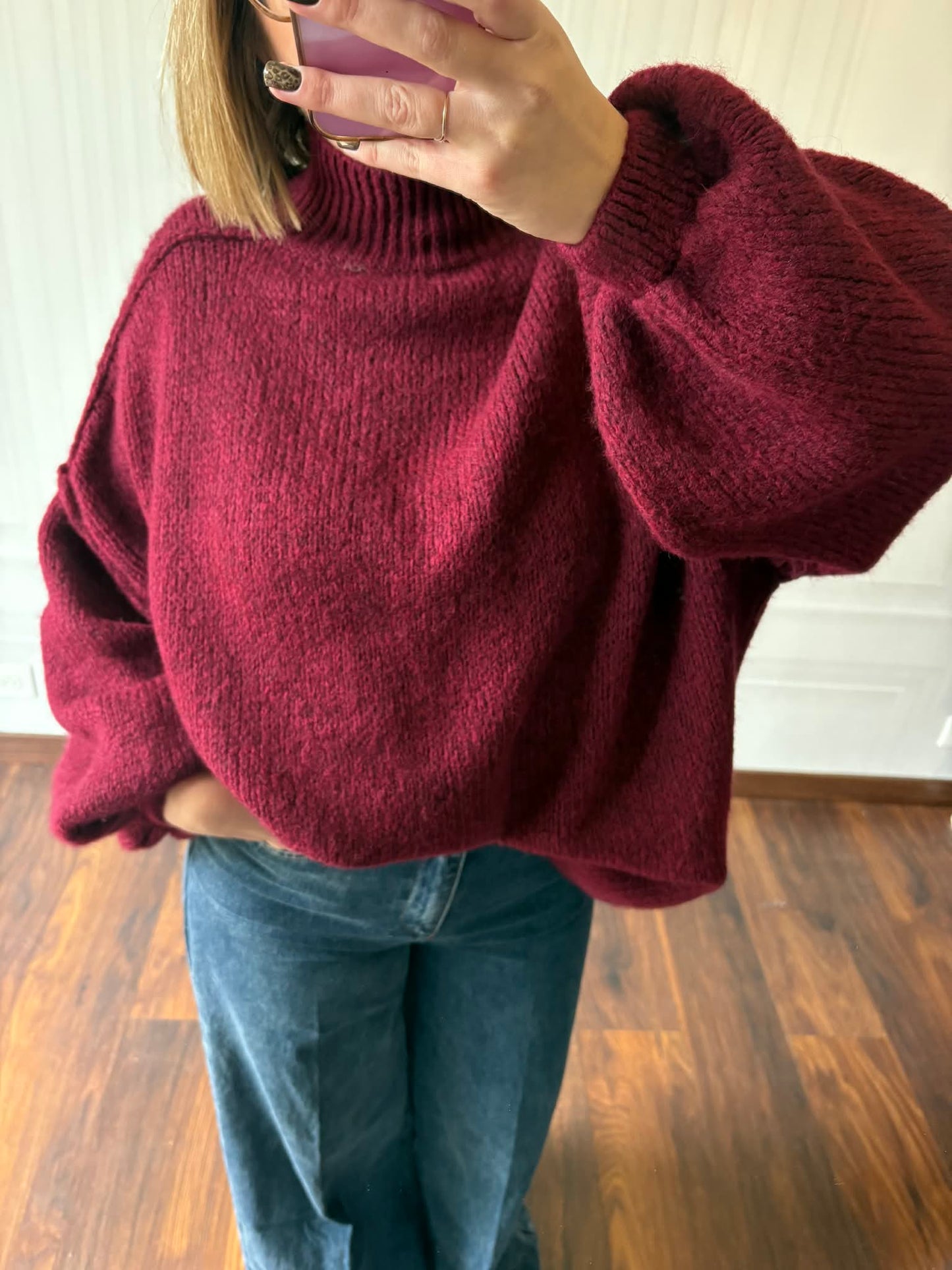 Pull Marla bordeaux