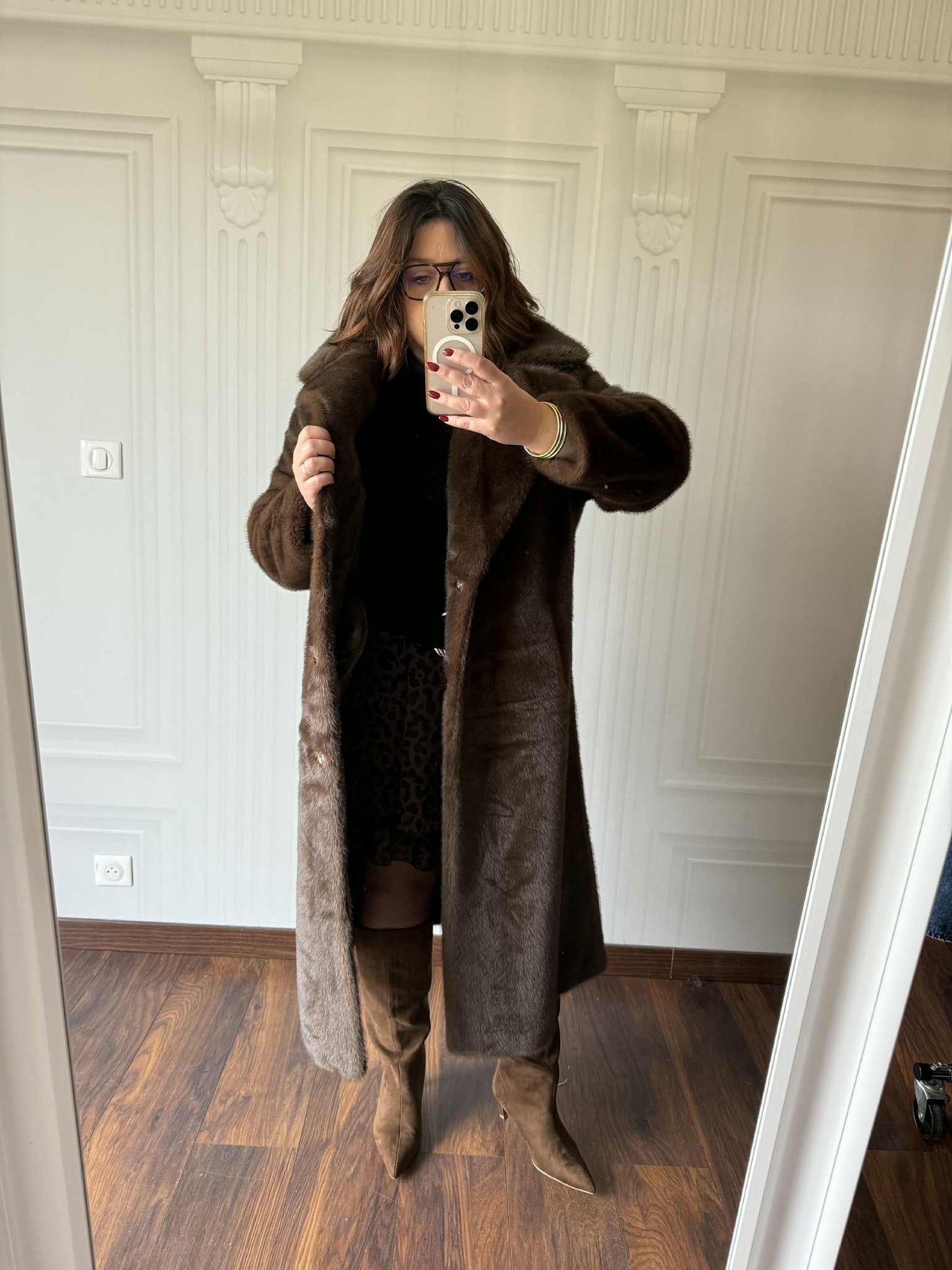 Manteau Olivia Marron