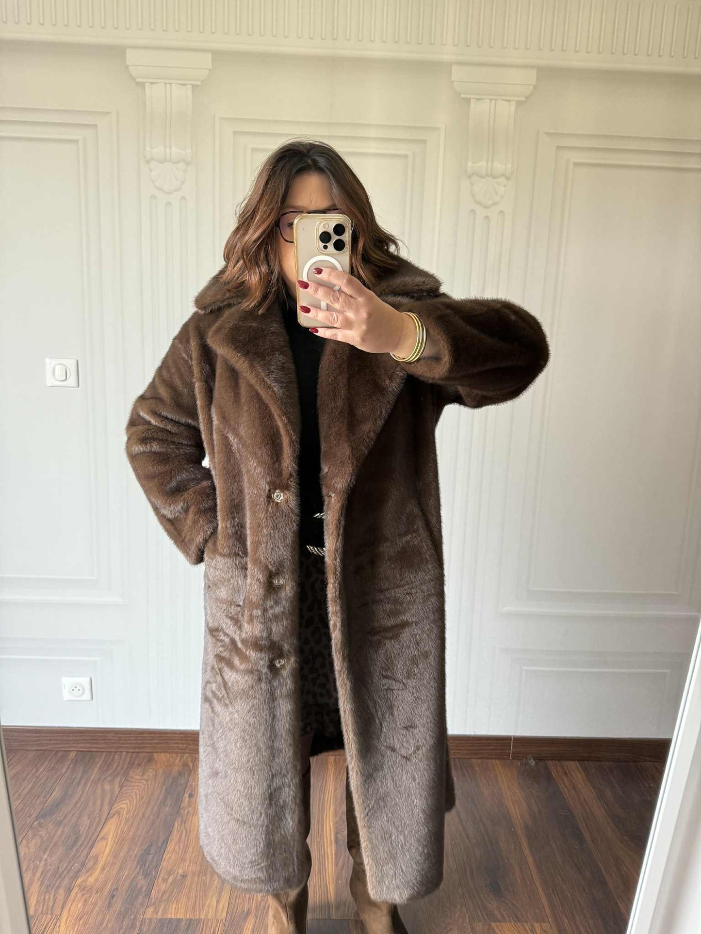 Manteau Olivia Marron