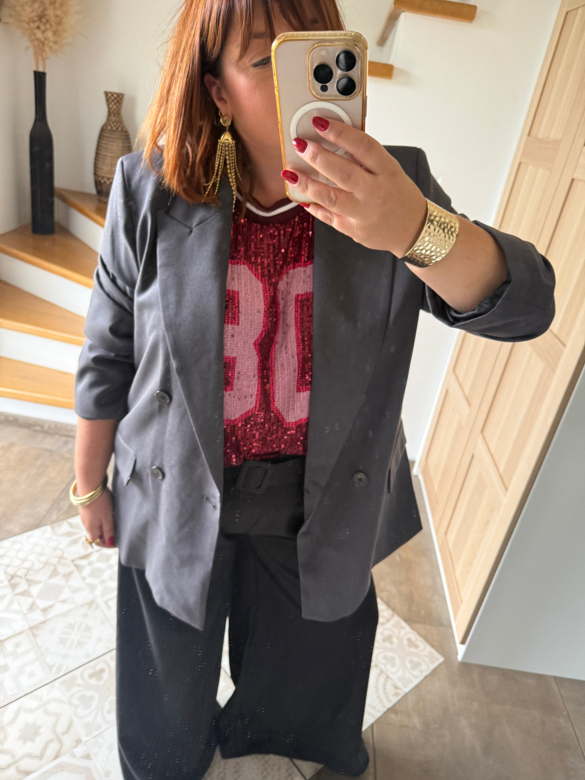 T-shirt Nell bordeaux