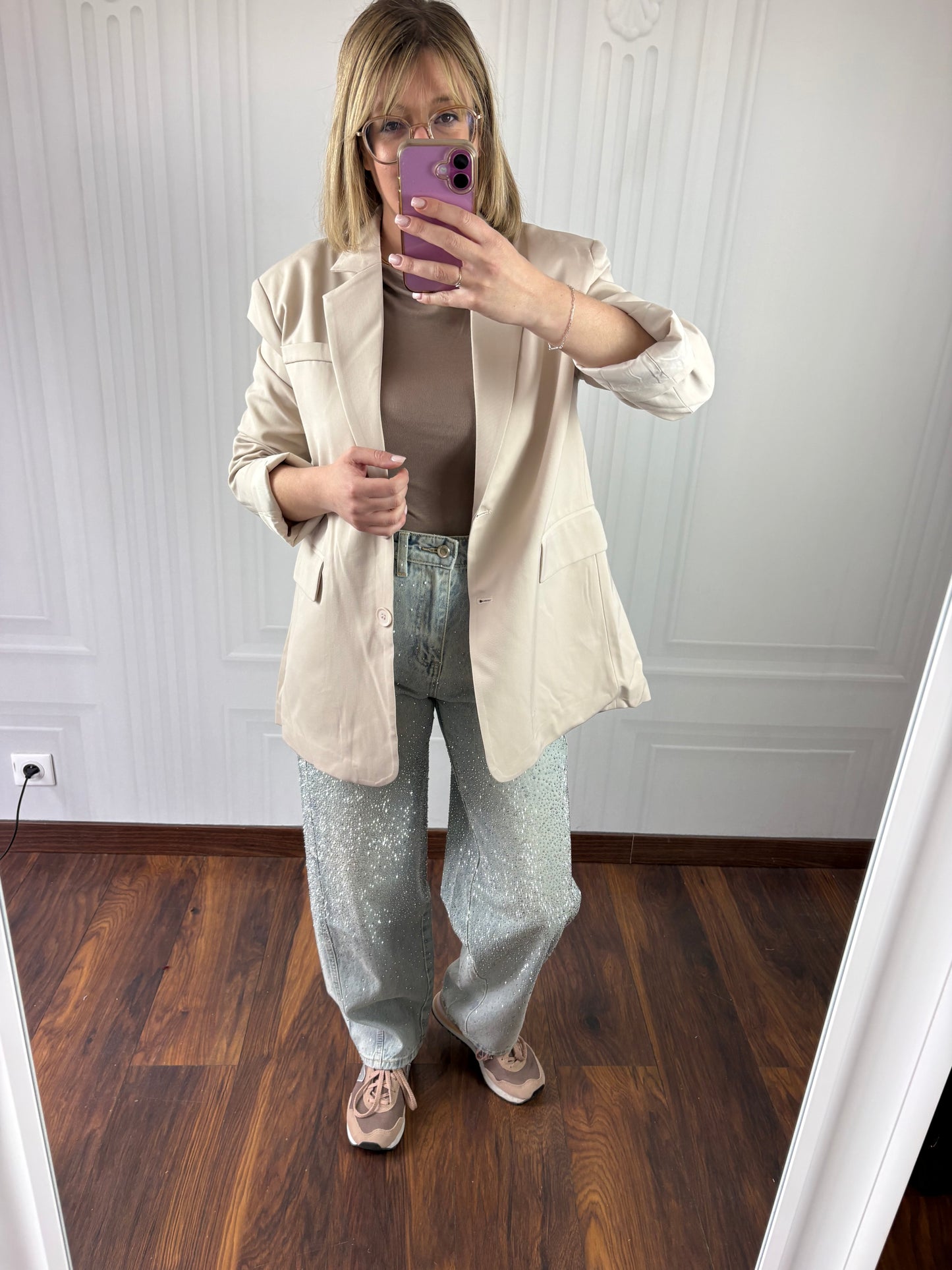 Jeans paillettes