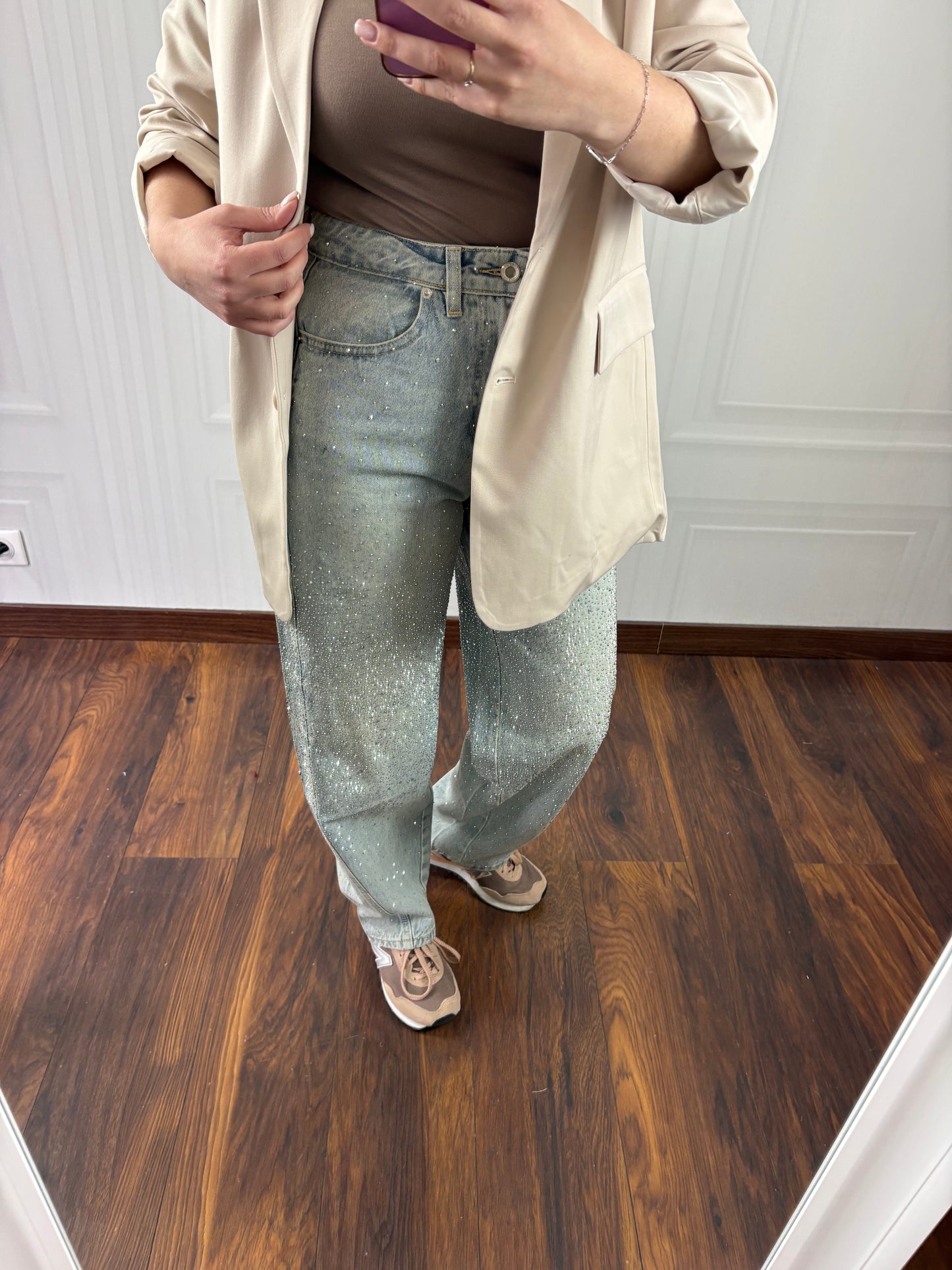 Jeans paillettes