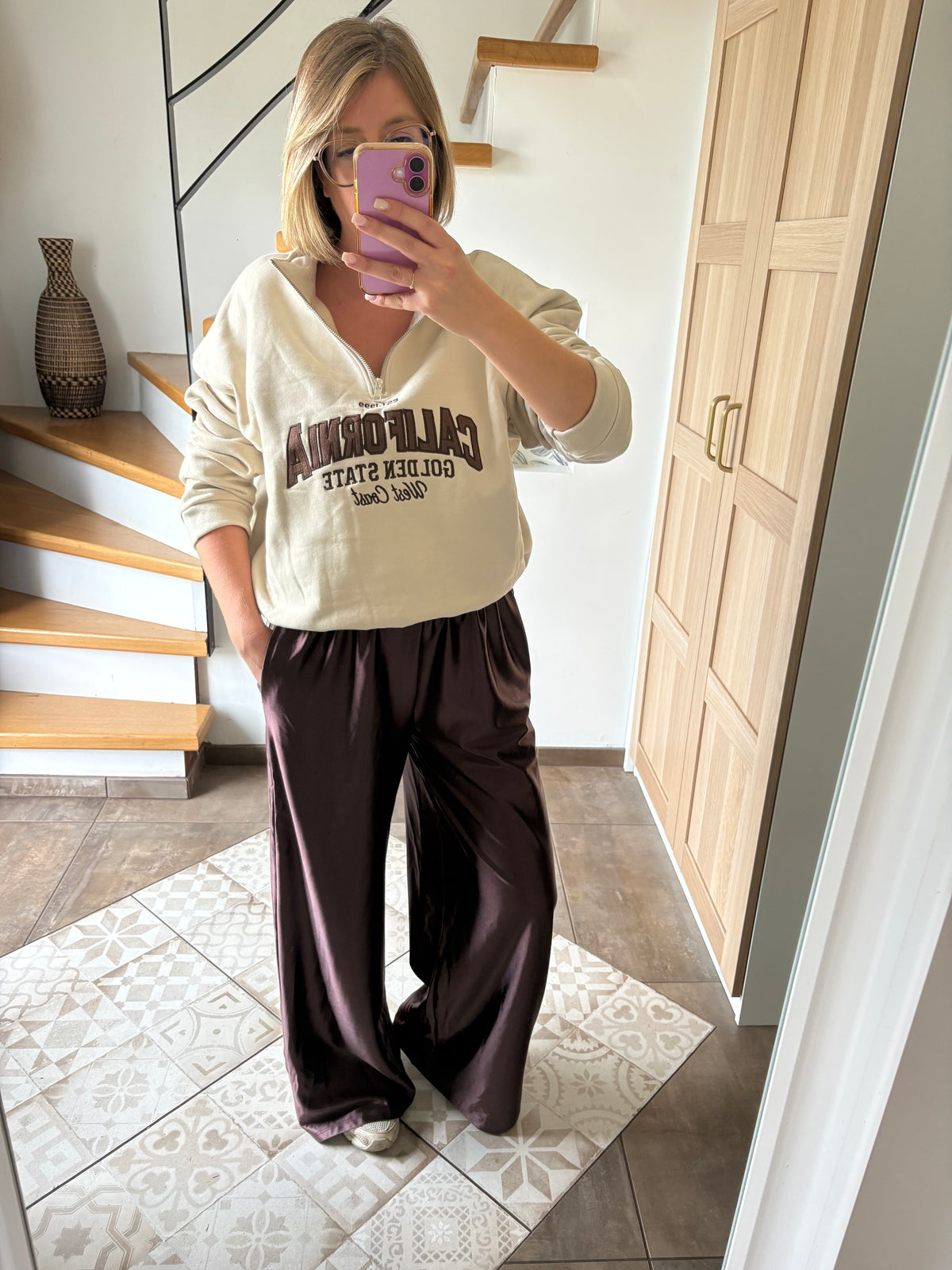 Pantalon Jeanne marron
