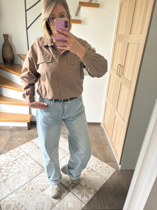 Chemise boule camel