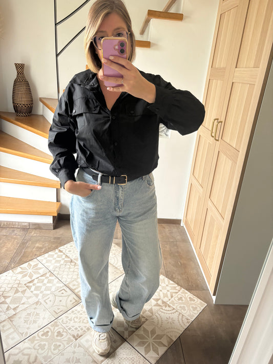 Chemise boule noir
