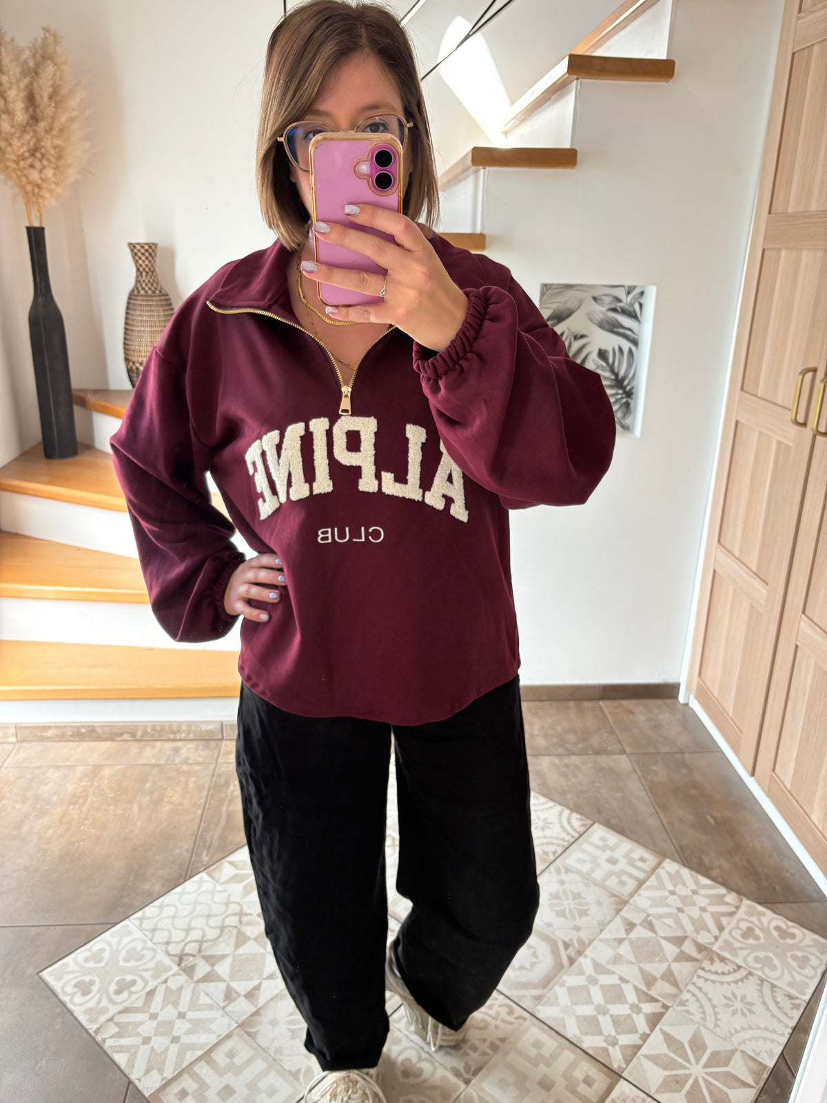 Sweat Alpine bordeaux