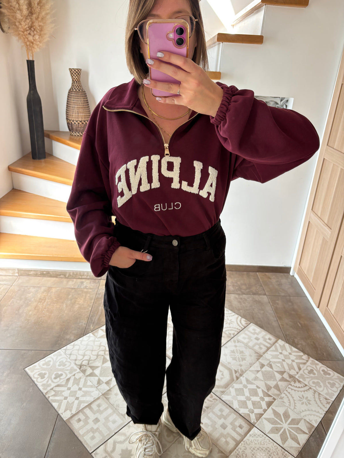 Sweat Alpine bordeaux