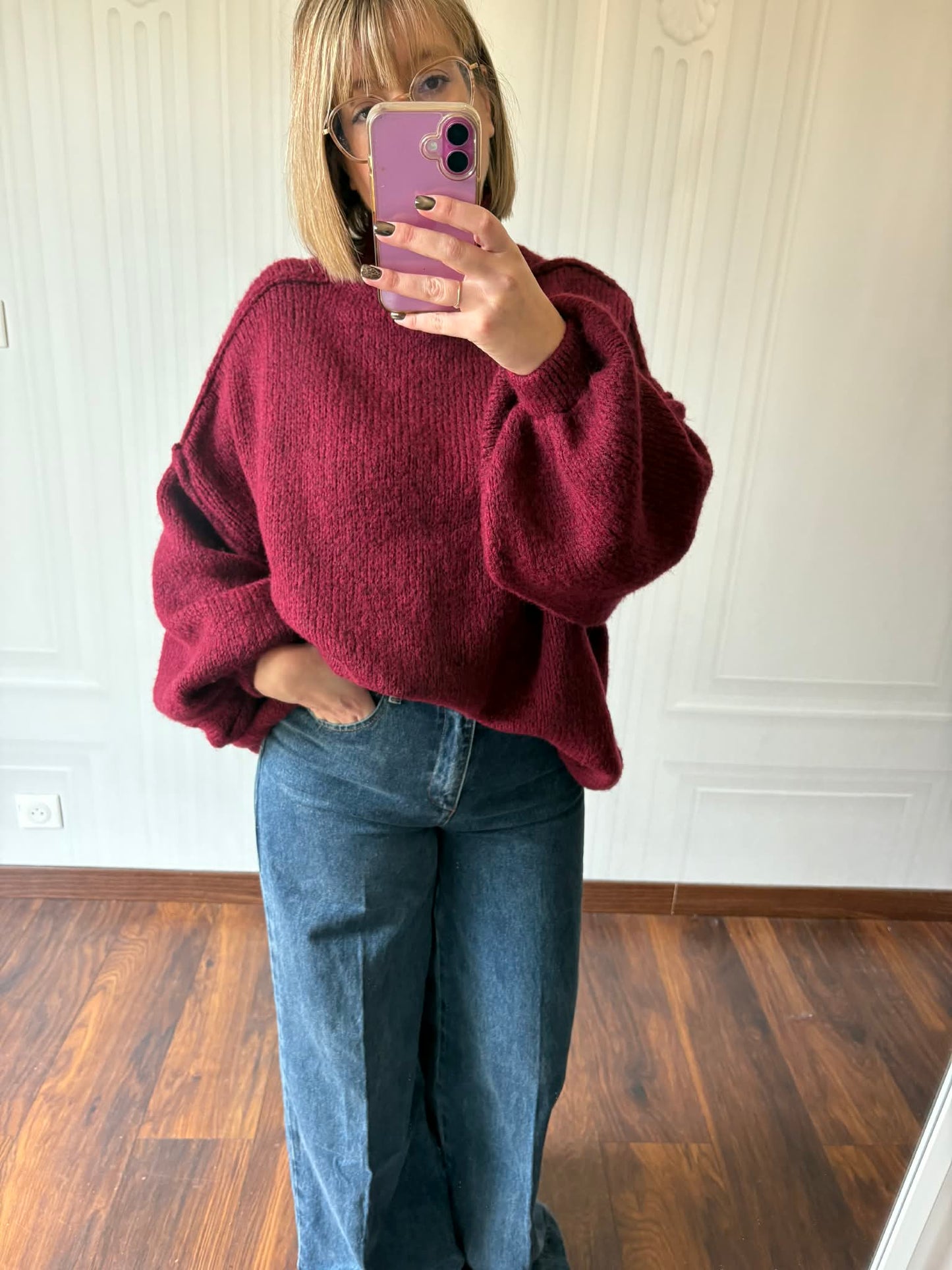 Pull Marla bordeaux