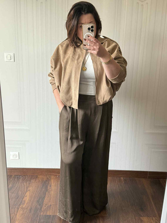 Pantalon marron Lina