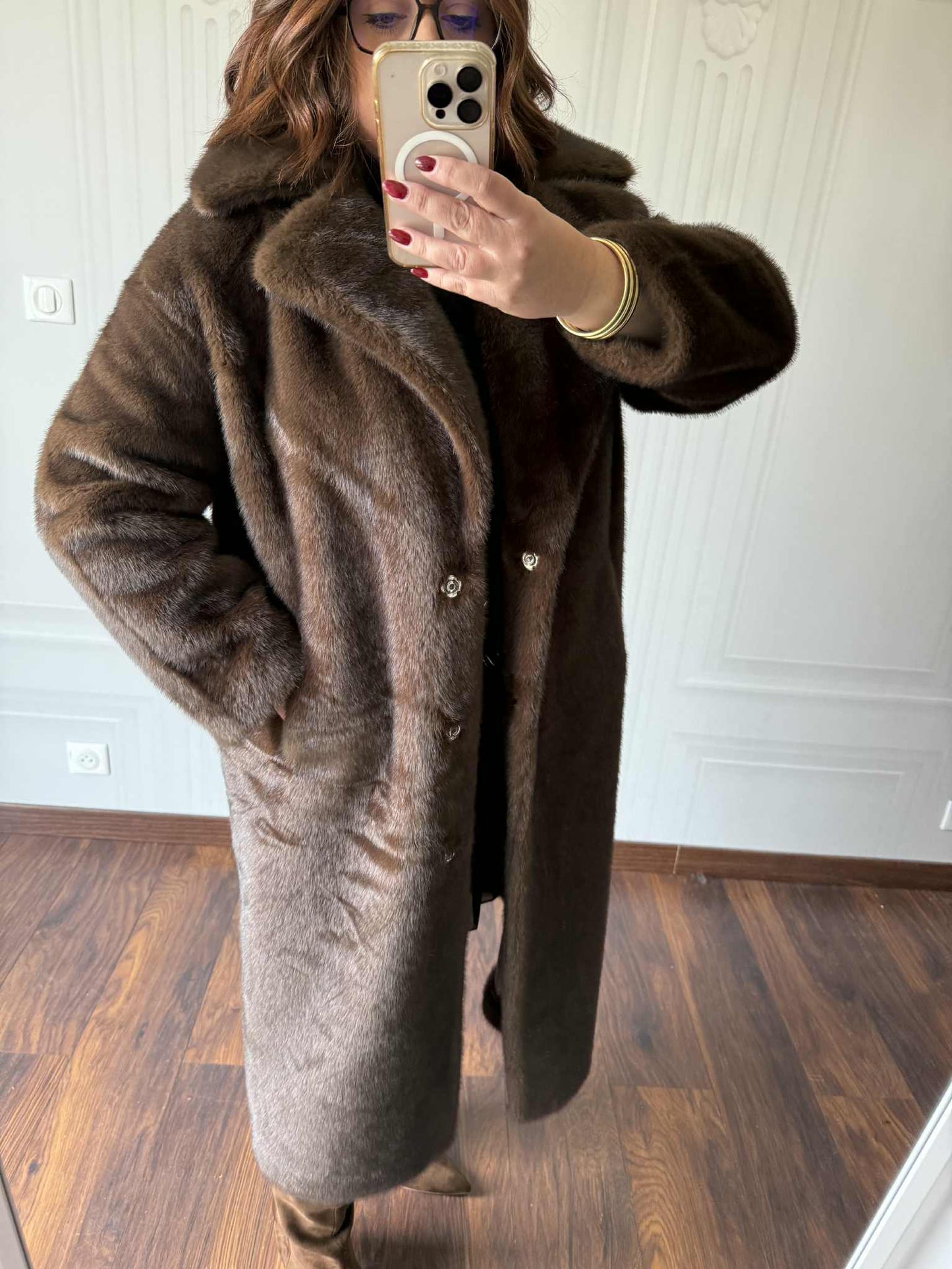 Manteau Olivia Marron