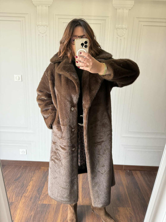 Manteau Olivia Marron